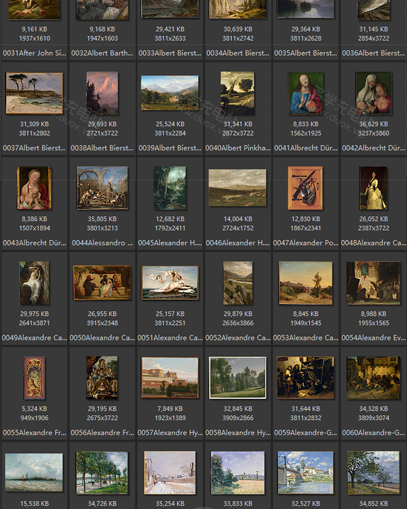 美国纽约大都会美术馆藏油画艺术作品合集 2275副 [TIF/65.47GB] B023