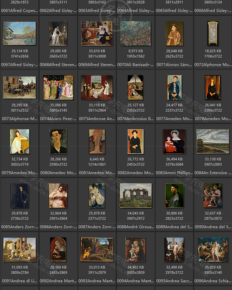 美国纽约大都会美术馆藏油画艺术作品合集 2275副 [TIF/65.47GB] B023