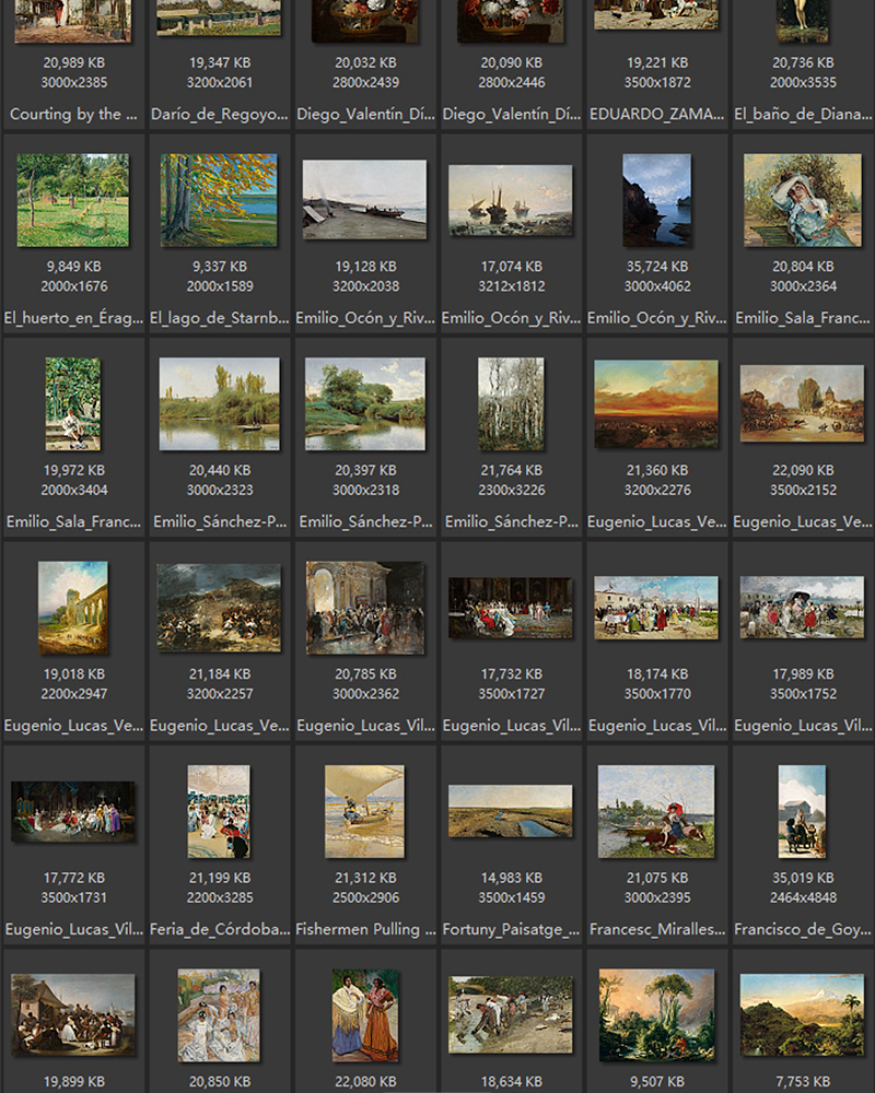 西班牙卡门提森博物馆藏油画艺术作品合集 167副 [TIF/3.18GB] B025