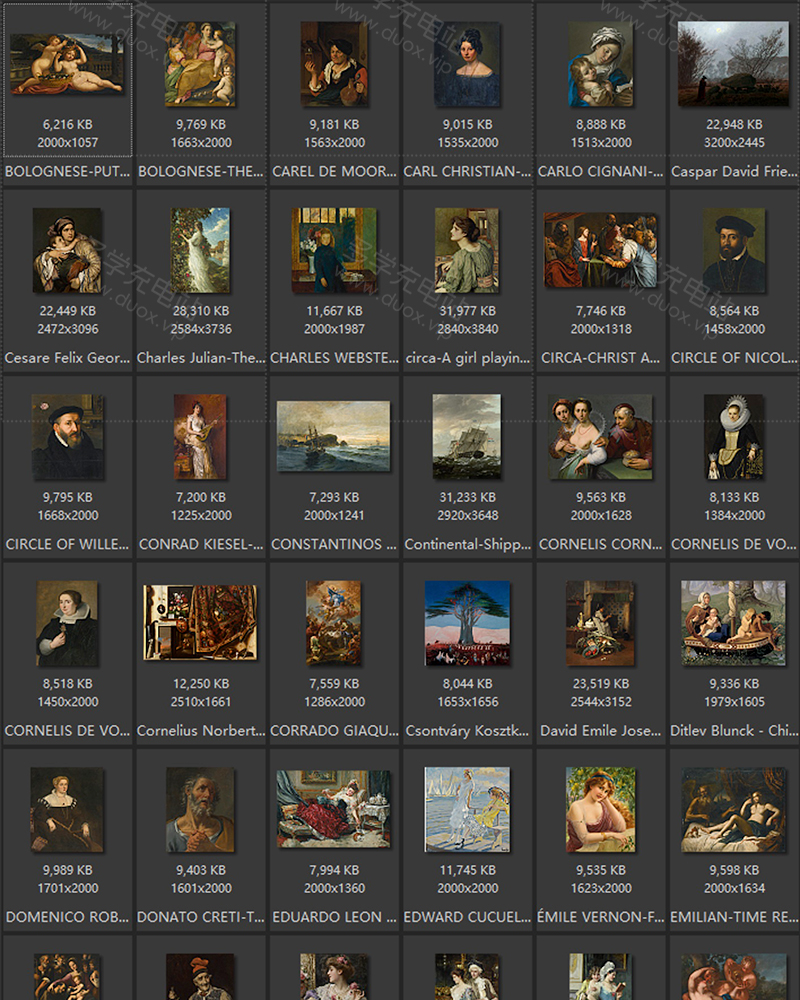 匈牙利国家美术馆藏油画艺术作品合集 246副 [TIF/10.85GB] B027