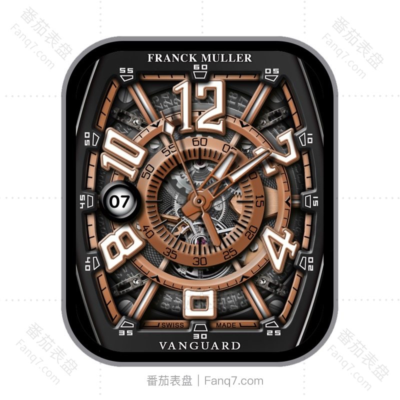 franck muller法穆兰高级圆盘大数字表盘.clock