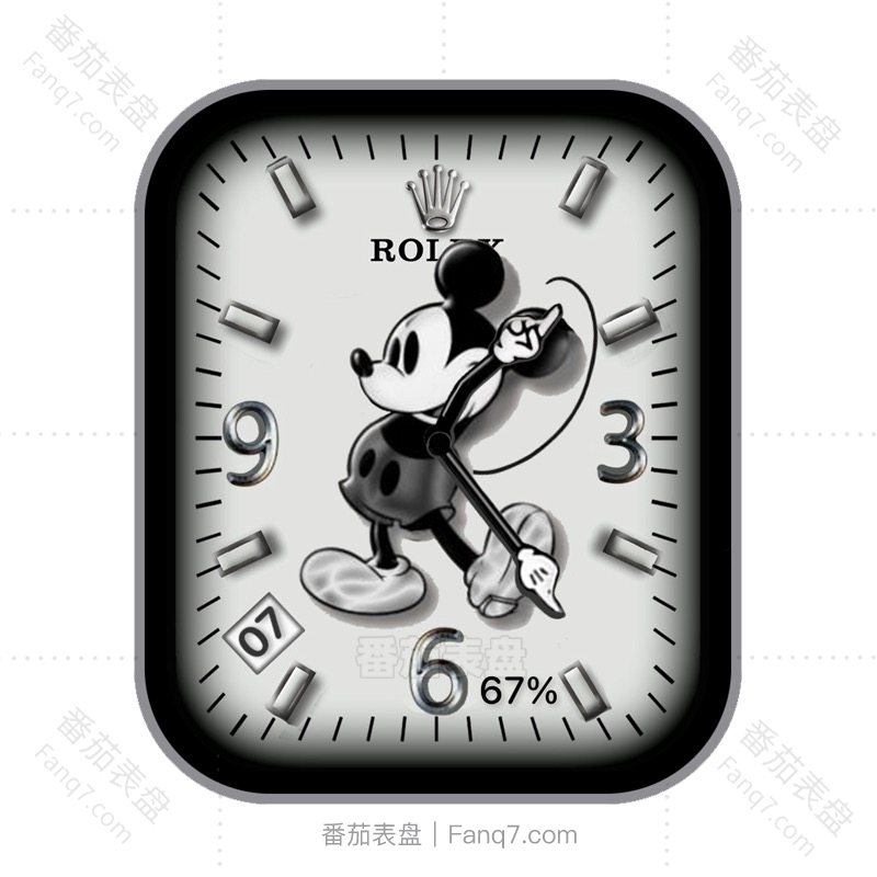 rolex劳力士米奇轻奢表盘.clock