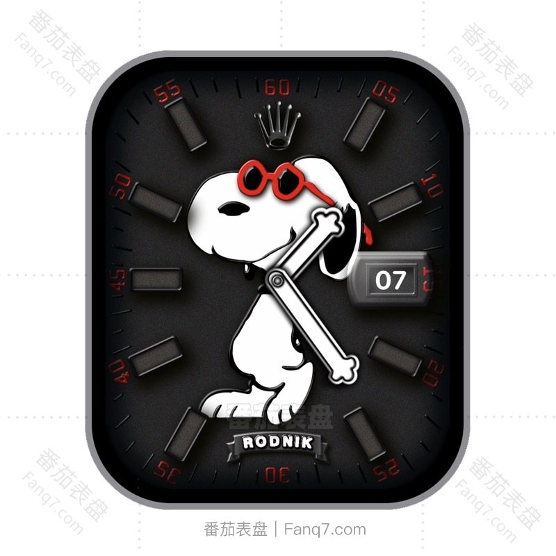 rolex劳力士史努比酷黑表盘.clock