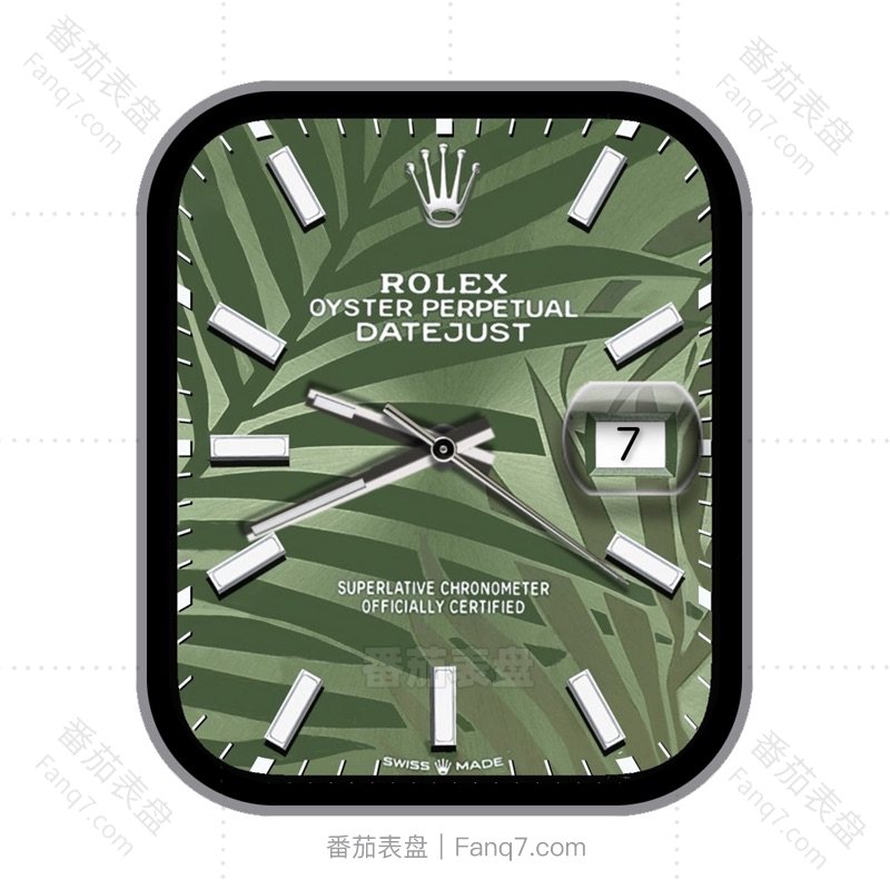 劳力士 ROLEX DATEJUST系列绿色叶子刻度动态指针表盘.clock&clcok2