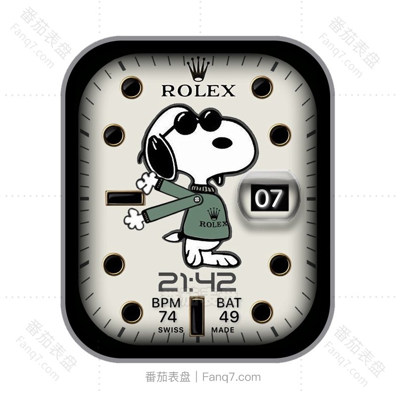 劳力士 ROLEX 史努比联名系列日志型动态指针表盘.clock&clcok2
