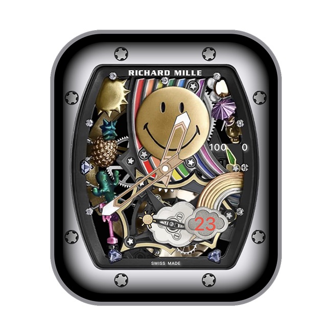 RICHARD MILLE理查德米勒RM-88每秒都在微笑齿轮复古指针表盘.clock&clcok2