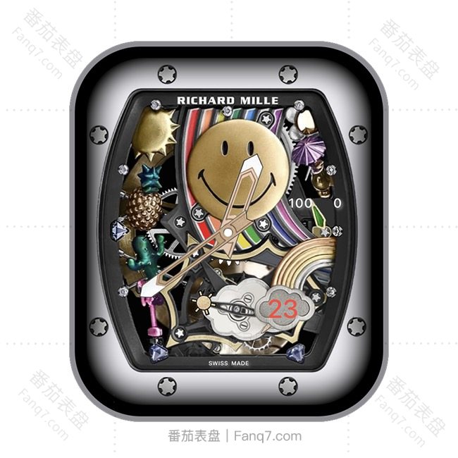 RICHARD MILLE理查德米勒RM-88每秒都在微笑齿轮复古指针表盘.clock&clcok2