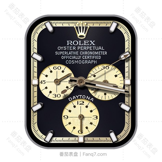 ROLEX劳力士酷黑金三盘式高级刻度指针表盘.clock&clcok2