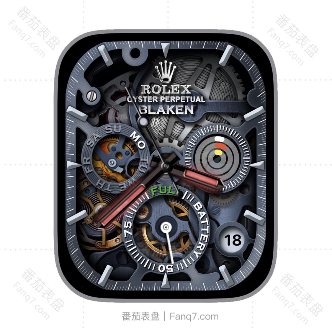 Rolex劳力士高级机械金属灰三盘式年历Ultra专用表盘.clock&clcok2