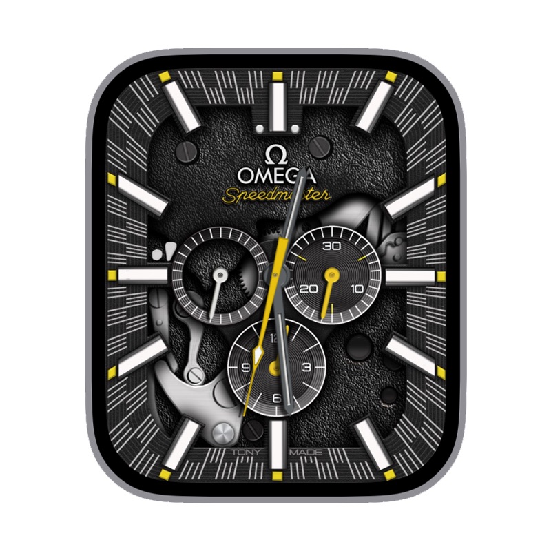 OMEGA欧米茄机械工业铆钉风硬核刻度指针三盘表盘.clock&clcok2