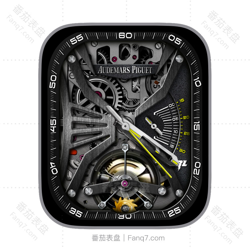 爱彼AP深灰钢铁机械陀飞轮表盘.clock&clcok2