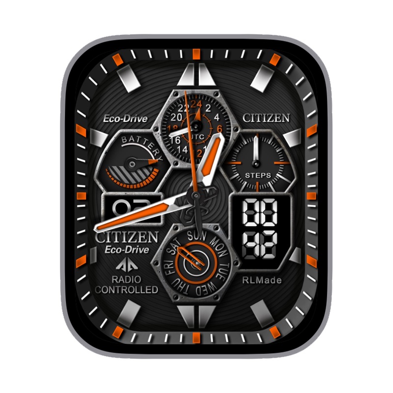 CITIZEN西铁城多功能电量日志数字数据星期刻度指针ultra表盘.clock&clcok2