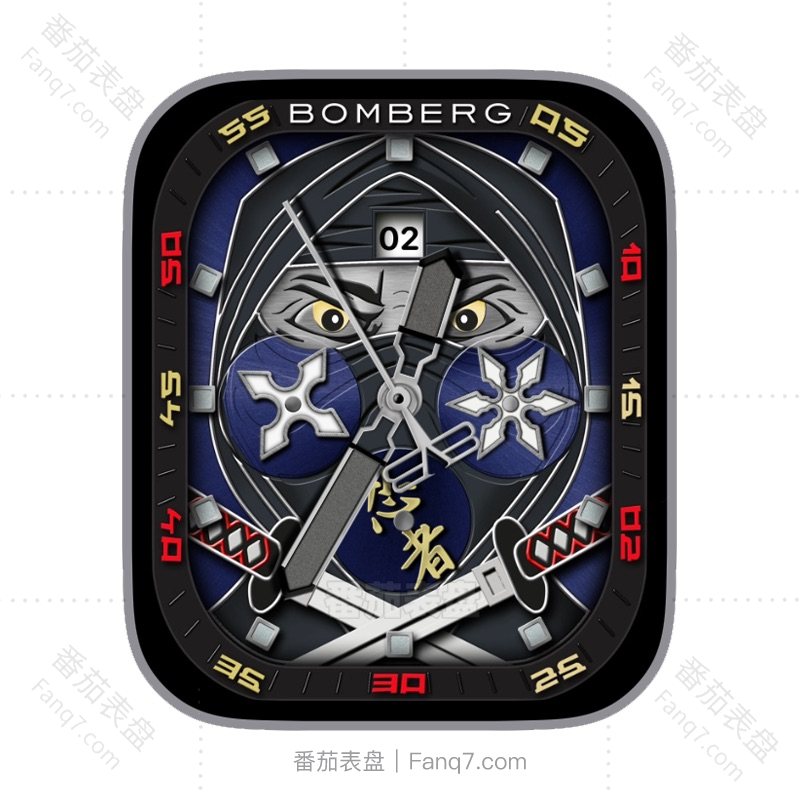 BOMBERG忍者飞刀武士刀动态刻度指针ultra表盘.clock&clcok2