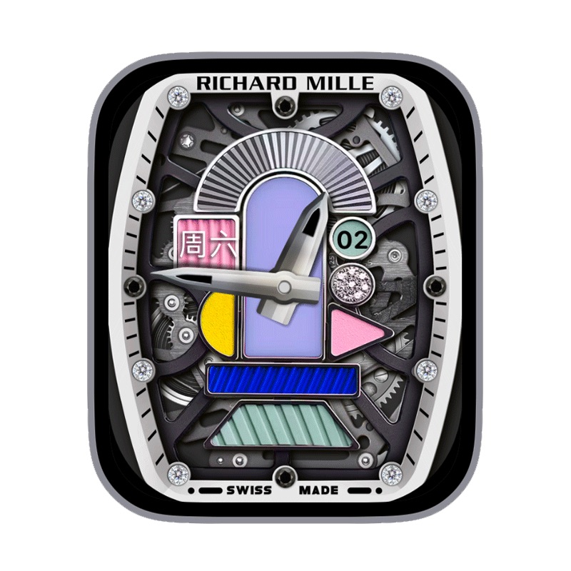 RICHARD MILLE理查德米勒复古机械齿轮宝石刻度指针日志星期ultra表盘.clock&clcok2