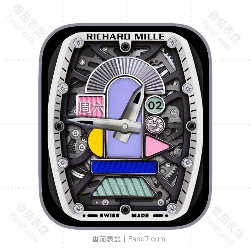 RICHARD MILLE理查德米勒复古机械齿轮宝石刻度指针日志星期ultra表盘.clock&clcok2