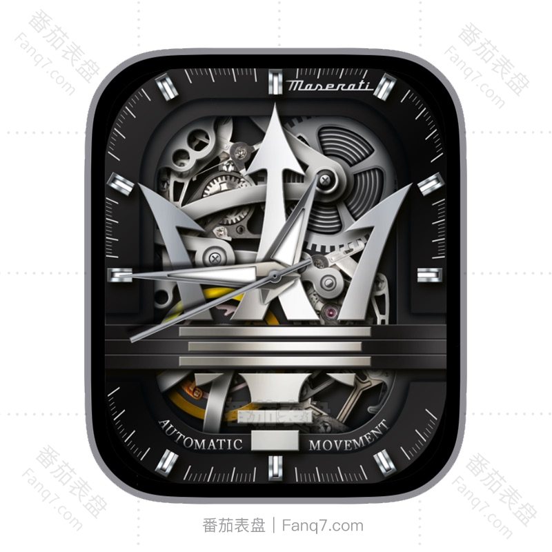 MASERATI玛莎拉蒂复古机械拉丝齿轮刻度指针ultra表盘.clock&clcok2