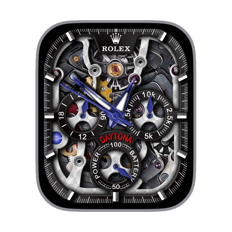 ROLEX劳力士迪通拿步数电量陀飞轮宝石机芯电量步数刻度指针ultra表盘.clock&clcok2