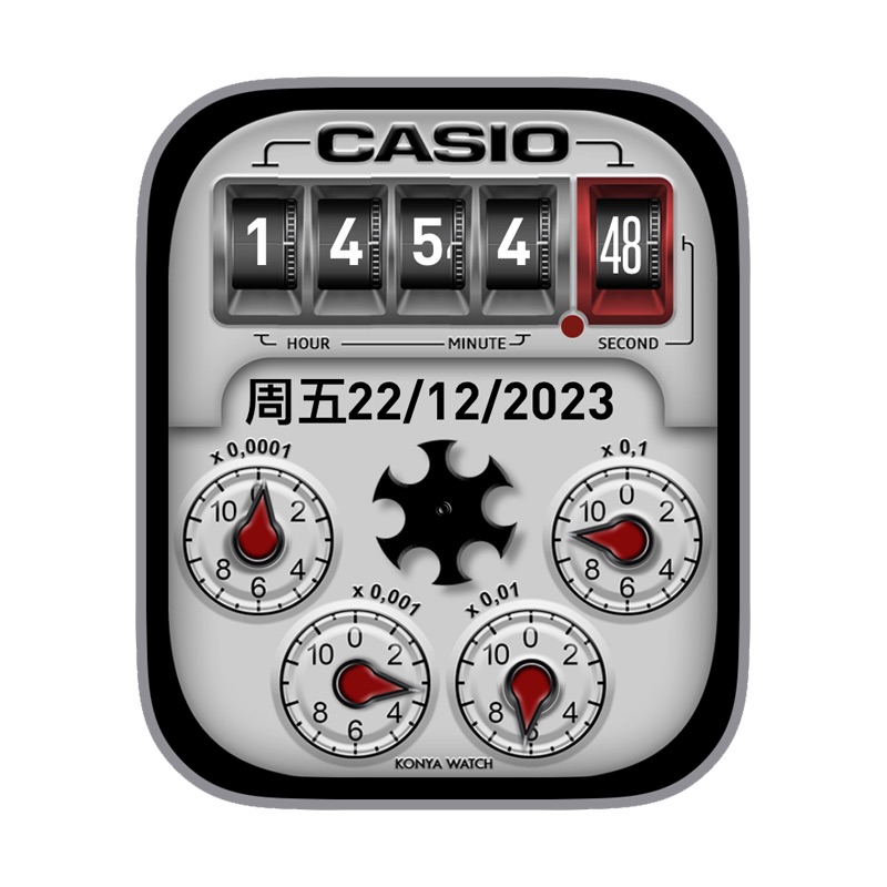 水表电表casio卡西欧ultra版表盘.clock&clcok2