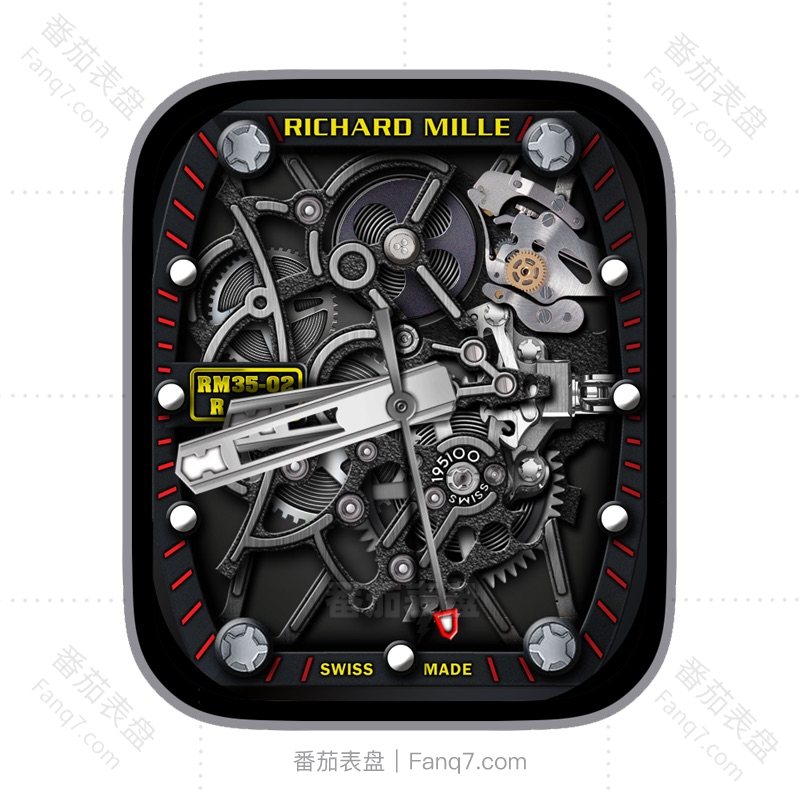 RICHARD MILLE理查德米勒RM35-02金属齿轮陀飞轮刻度指针ultra表盘.clock&clcok2