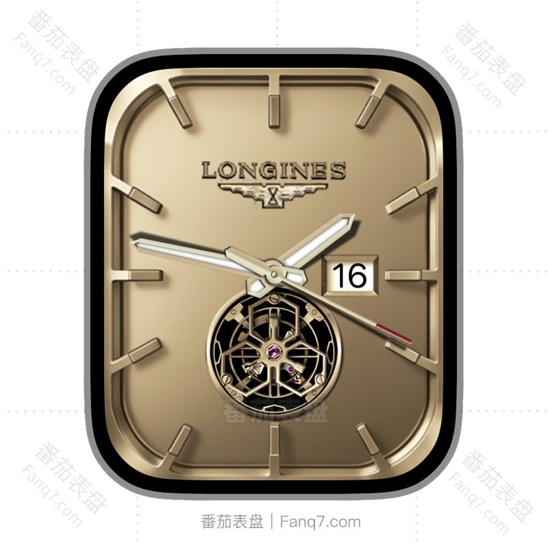 LONGINES浪琴金色陀飞轮日志指针表盘.clock&clock2