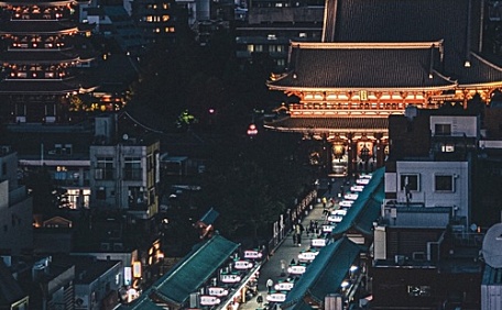 东京都古风建筑街头壁纸