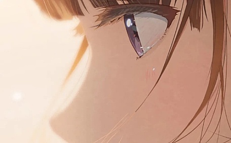 漫画日系少女侧颜暖调壁纸