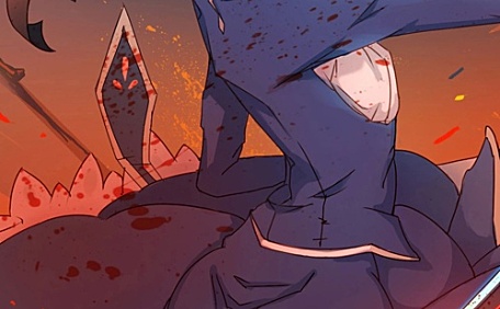 超酷蓝裙少女手持长剑壁纸