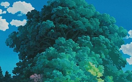 苍天大树蓝天乡村漫画壁纸
