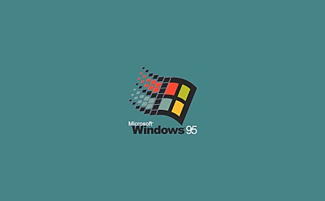 windows95经典灰绿背景壁纸
