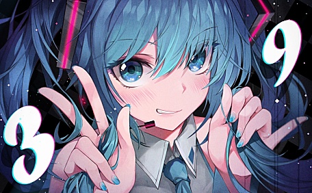 初音未来插画全屏头像卖萌壁纸