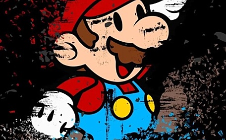 超级马里奥碎片化艺术创作壁纸