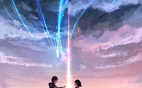 新海诚日系漫画流星划过天际壁纸