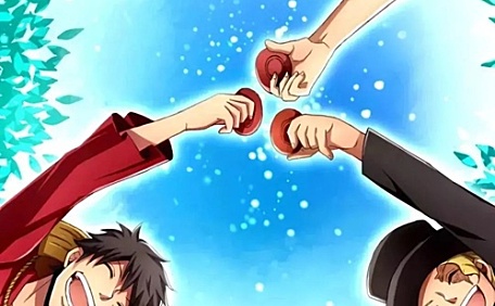 海贼王碰碰杯动漫插画壁纸