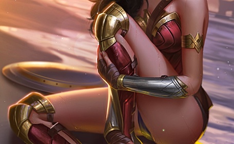 神奇女侠人物插画角色美式壁纸