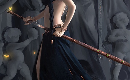 鬼刀少女拔剑插画漫画壁纸