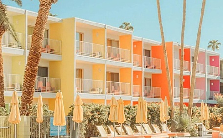 青橙社区公园游泳池壁纸