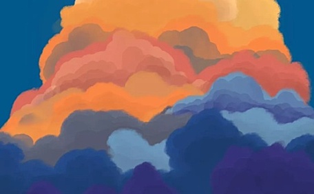 手绘插画天空壁纸