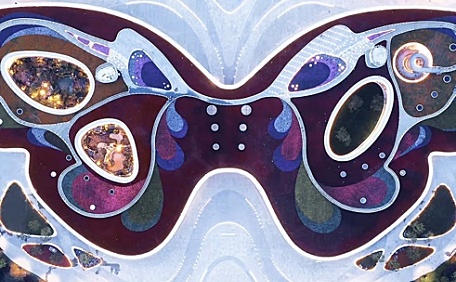 城市插画河流大桥壁纸