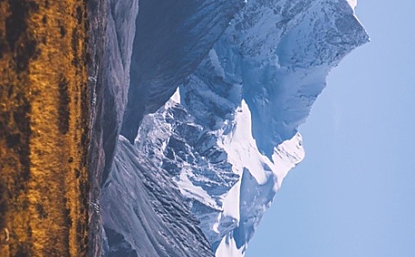 草原上的雪山风景壁纸