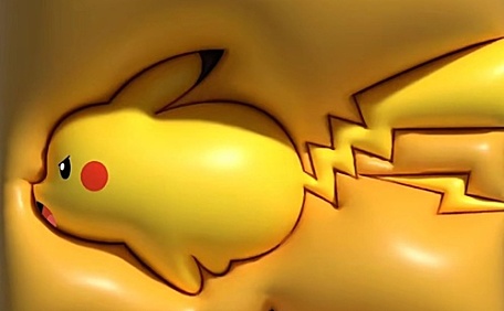 皮卡丘POKEMON3D立体膨胀黄色系壁纸
