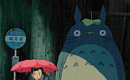 宫崎骏电影日系动漫龙猫陪草壁皋月淋雨壁纸