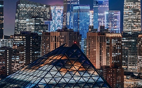 夜晚城市的风景壁纸