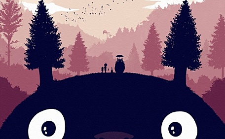 宫崎骏电影龙猫系列插画壁纸