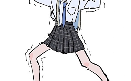 可爱插画美女壁纸