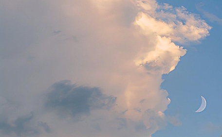 ins夕阳下的云层风景壁纸