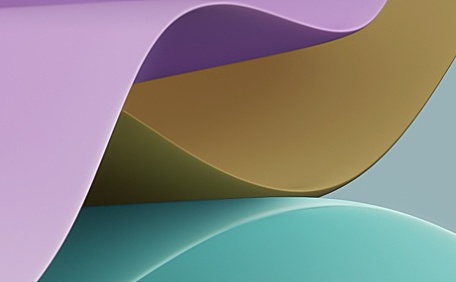 极简紫蓝黄线条壁纸