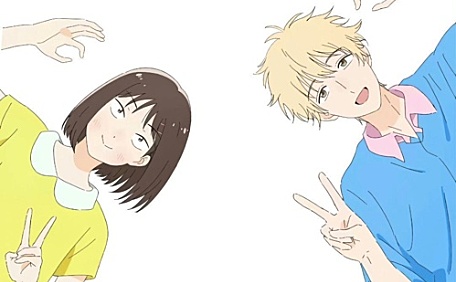 可爱插画比耶日漫壁纸