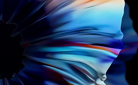 渐变扇形图形壁纸