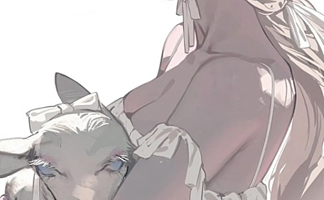 可爱插画放养的少女壁纸