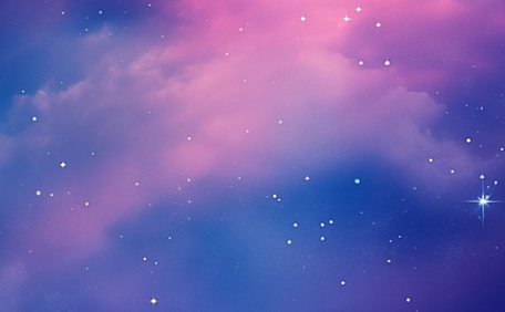 晚霞蓝紫的星空壁纸